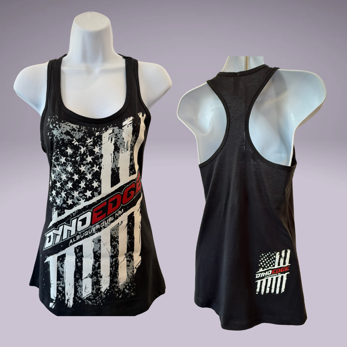 Women's Fitted Front Flag Tank