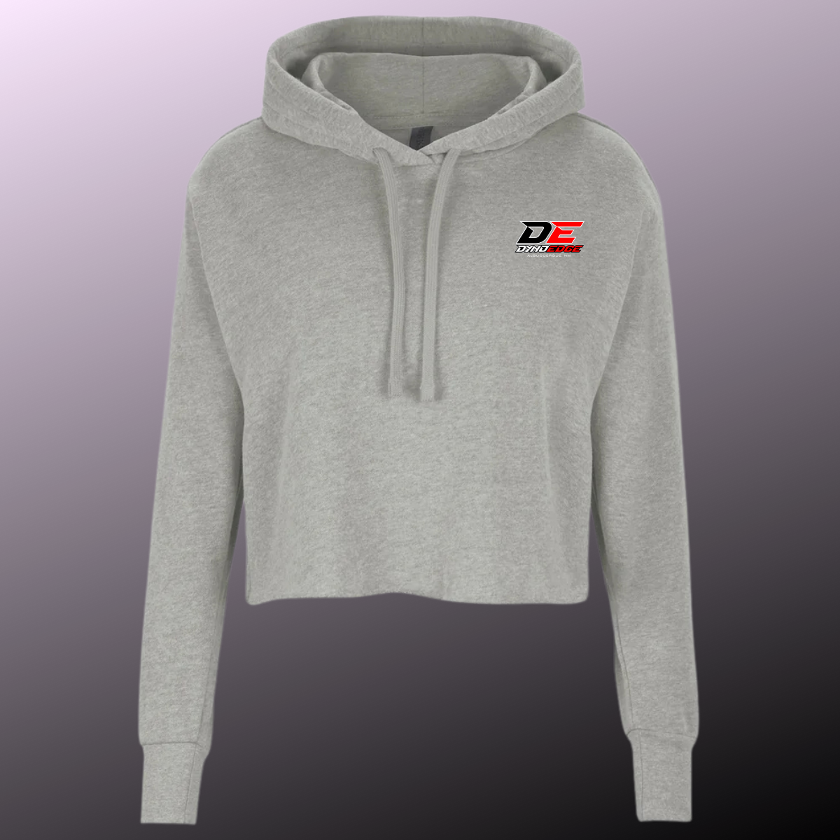 Women's Raw Edge Crop Hoodie, Follow Me to the Next Round