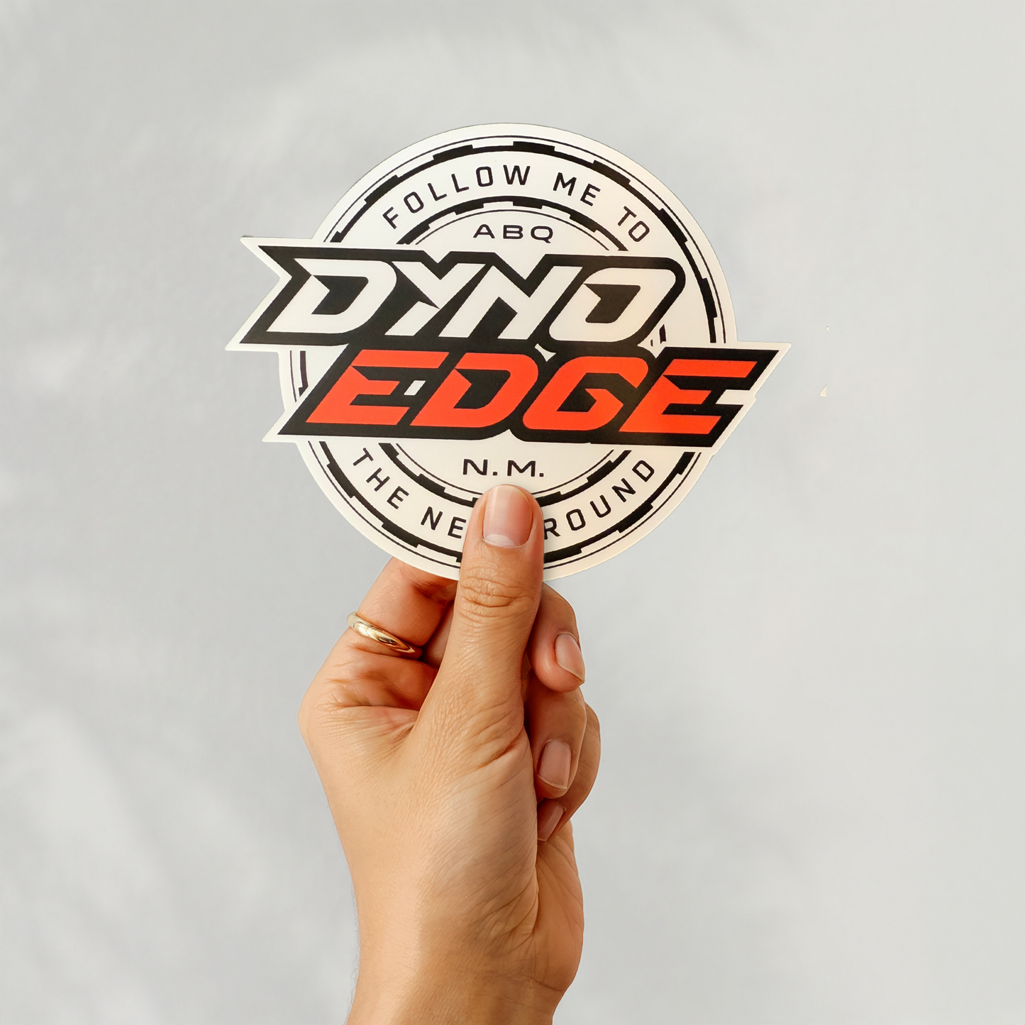 Follow Me to the Next Round Sticker