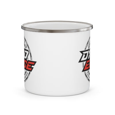 Enamel Camping Mug, Silver Rim
