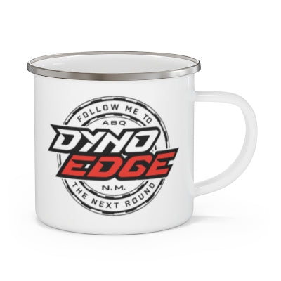 Enamel Camping Mug, Silver Rim