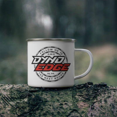 Enamel Camping Mug, Silver Rim